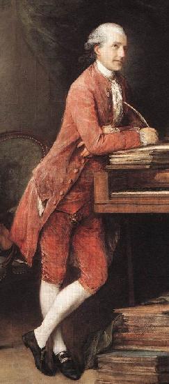 Thomas Gainsborough Portrait of Johann Christian Fischer Germany oil painting art